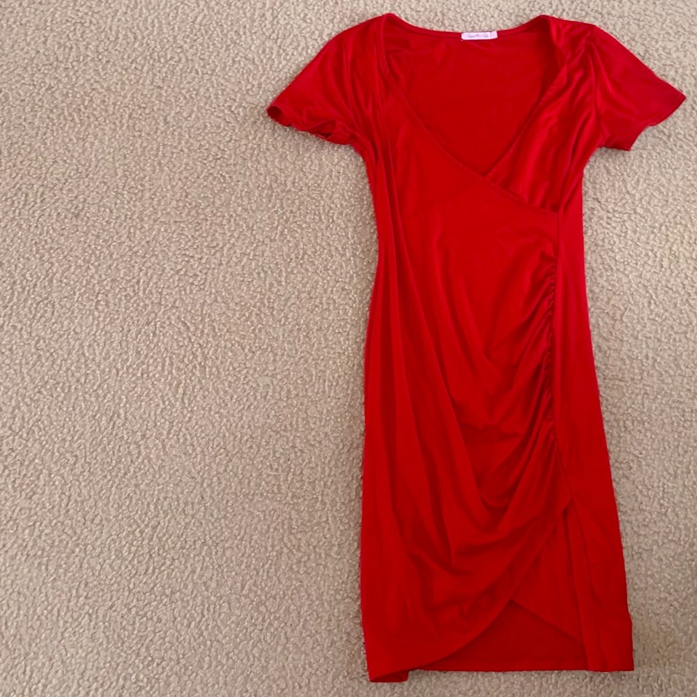 Mini formal red dress